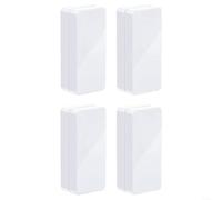 EXTRWORY Lot de 4 paires de poids de rideaux magnétiques coupe-vent - 5 x 2,5 x 1,25 cm - Design compact pour sécuriser les rideaux, nappes, drapeaux, décoration d'intérieur, événements (blanc)