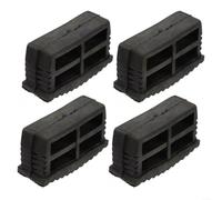 EXTRWORY Lot de 4 patins de rechange antidérapants et pliables en caoutchouc pour échelle - 60 x 22 mm
