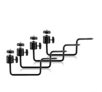 EXTRWORY Lot de 4 supports de montage réglables pour caméra de chasse, support d'arbre de caméra de chasse, support d'arbre de caméra à vis de 6,35 mm