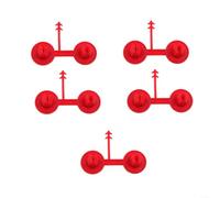 EXTRWORY Lot de 5 buses de pulvérisation en mousse de polyuréthane pour application uniforme de mousse rouge réutilisable 5,5 x 2 cm pour projets d'isolation de plafond ou mur de grenier