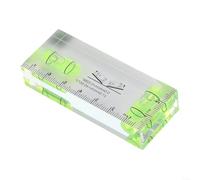 EXTRWORY Mini pour niveau d'esprit 75 mm avec bulle verte, indicateur d'angle en acrylique transparent pour mesure de 90°/180°, outil portable pour la maison bricolage travail du bois RV (A)