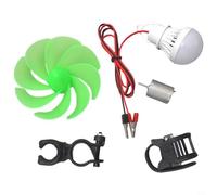 EXTRWORY Mini turbine éolienne moteur puissance alternatif générateur d'énergie lame de turbine micro éolienne avec ampoule kit de bricolage, WC50VU9M9T01K5X1D15G1QVB6HF
