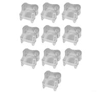 EXTRWORY Nailer No Mar Tip Lot de 10 accessoires de rechange transparents pour DCN680B CA BCN680D1 DCN681D1 Modèles N558471 N569446