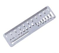 EXTRWORY Outil de mesure orthopédique en acier inoxydable pour fils K et forets, règle de jauge d'échelle de 10 cm pour usage vétérinaire et clinique