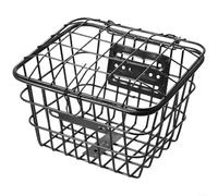 EXTRWORY Panier avant de vélo pour VTT, vélo de route, sac de transport pour chien avec couvercle, montage sans outils, construction en métal et plastique pour les trajets quotidiens, les courses, les