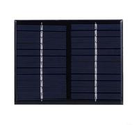 EXTRWORY Panneau solaire en silicone polycristallin 1,5 W 12 V 115 x 90 mm avec câble de 15 cm pour chargeur de batterie de jouet à faire soi-même, petit ventilateur et lampe solaire pour jardin