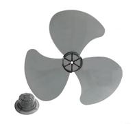 EXTRWORY Pièces de rechange pour ventilateur sur pied ou ventilateur de table de 40,6 cm, lame de ventilateur en plastique domestique à trois lames avec cache écrou pour ventilateurs sur pied,