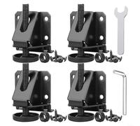 EXTRWORY Pieds réglables pour meubles, pieds de nivellement pour armoire, table, établi - Noir