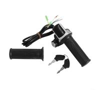 EXTRWORY Poignée d'accélérateur pour scooter électrique avec verrou pour systèmes 24 V 36 V 48 V 60 V, design pliable pour une accélération fluide, construction en alliage d'aluminium pour