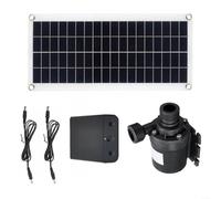 EXTRWORY Pompe de fontaine solaire 20 W 800 l/h Moteur sans balais, avec panneau polycristallin submersible, pour décoration de bassin de jardin extérieur