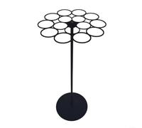 EXTRWORY Présentoir rotatif pour médailles avec rotation à 360°, base résistante pouvant contenir plus de 45 récompenses, organiseur mural pour coureurs et athlètes Noir