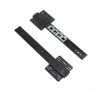 EXTRWORY Rail coulissant pour porte d'armoire, rail de charnière pliable dissimulé avec glissières à billes en acier, capacité de charge de 14 kg pour armoires, quincaillerie de meubles, glissières de