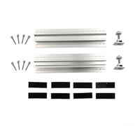 EXTRWORY Rail de montage pour panneaux solaires Système de fixation compatible avec toit trapézoïdal en aluminium argenté