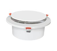 EXTRWORY Sortie d'air circulaire avec filtre pour entrée et échappement - Grille d'aération en ABS - Installation murale au plafond (Φ75)