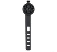 EXTRWORY Support de navigation pour ordinateur Garmin et feu arrière, pour tige de selle Aero en plastique 137 mm, noir, pour vélo (tige de selle ronde)