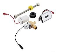 EXTRWORY Système de contrôle solénoïde automatique à capteur infrarouge pour urinoir avec filtre et filet d'entrée CC 6 V G1/2 (B)