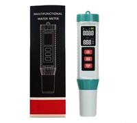 EXTRWORY Testeur numérique 5 en 1 de qualité de l'eau avec écran LCD pour mesure de la conductivité et de la température du pH, de la salinité