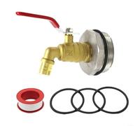 EXTRWORY Vanne de distribution en laiton de 200 L, sortie de 15 mm, design anti-fuite pour conteneurs d'huile et d'eau, usage industriel