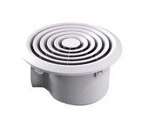 EXTRWORY Ventilateur d'échappement silencieux de salle de bain 110 CFM 28 dB à faible bruit avec moteur en cuivre pur pour cuisine, camping-car, maison mobile, boîtier ABS blanc (rond)