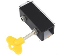 EXTRWORY Verrou de fenêtre coulissante, serrure de protection de sécurité pour enfants, loquet de porte réglable en alliage d'aluminium, sans perçage, réglable avec clé, 10-16 mm, utilisation sur