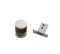 EXTRWORY Verrou de porte invisible minimaliste en aluminium - Mécanisme dissimulé sur un seul côté pour armoire de bureau, salle de rangement - Noir (E)