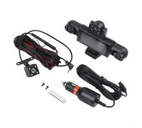 EXTRWORY Voiture à 360 degrés 5 canaux pour système de caméra embarquée 4K Objectif avant 24 heures Moniteur de stationnement grand angle pour la sécurité du véhicule Noir