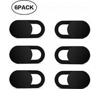 EXTSUD 6pcs Cache Webcam Autocollant Coulissant Couverture de Caméra Frontale Ultrafin Protège Votre Vie Privée Universel pour Smartphones, Ordinateurs Portables, iMac, Macbook Pro, Tablettes - Noir G