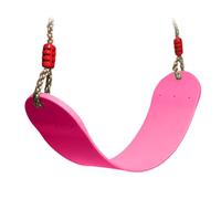 EXTSUD Balançoire d'extérieur, balançoire élastique pour Enfant EVA Bord Souple en U, balançoire à, siège de, Planche à Bascule, Planche de Jardin, Jouet pour Enfants, Rose