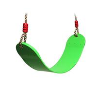 EXTSUD Balançoire pour Enfants Siège avec Corde Matériau EVA Flexible 66x14cm Max Charge 150kg (Vert)