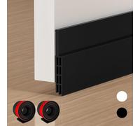 EXTSUD Lot de 2 bandes adhésives pour dessous de porte - Bande d'étanchéité insonorisée en caoutchouc - 99,1 cm de long x 5,1 cm de large