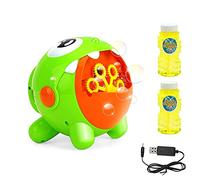 EXTSUD Machine à Bulles Automatique Électrique Recharge USB Jouet de Bain Appareil Jeux de Bulles avec Ventillateur pour Enfants Mariage Anniversaire Soirée Extérieur
