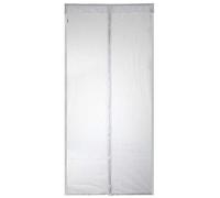 EXTSUD Moustiquaire de Porte Magnétique Fermeture Automatique Rideau Porte Anti insectes avec Aimants et Bande Adhesive Sans Perçage (100x220cm, Blanc)