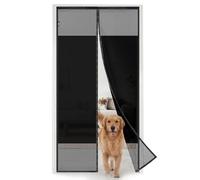 EXTSUD Moustiquaire Porte Protection de la Vie Privée, 80x200cm Résistant Moustiquaire Magnétique Rideau Anti Mouches et Insectes avec Fermeture Automatique pour Chambre Balcon Porte Extérieure