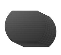 EXTSUD Tapis de Cuisson Set de 6 Feuille de Cuisson pour Barbecue et Four 55cm Rond Tapis Barbecue Anti-adhésif Réutilisable pour Barbecue à Gaz, Charbon ou Électriques