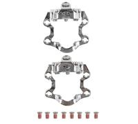 Exustar E-EMM276 SPD CLICKSYSTEM pédal E-PM820-2e Unisex-Adult, Argent