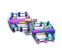 EXUSTAR E-PB525 Pedal 103x100mm Flat Attachment in Aluminium Unisex-Adult, Noir, Taille Unique