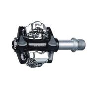 Exustar E-PM215 SPD Pédale Noire/Argent Mixte, Taille Unique