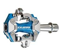 Exustar MTB PM230 Pédale de vélo Mixte Adulte, Bleu anodisé, 162 g