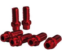 EXUSTAR Pins Pedal KIT 8mm in Aluminium Red-40 Pieces Unisex-Adult, Noir, Taille Unique