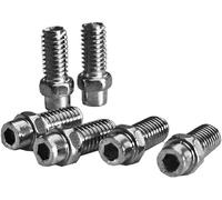 EXUSTAR Pins Pedal KIT 8mm in Aluminium Silver-40 Pieces Unisex-Adult, Noir, Taille Unique