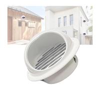 Exutoire mural à nez de bœuf rond，Exutoire mural à Couvercle d'extracteur d'air, capuchon de sortie anti-pluie for appartements, Garage(Color:White,Size:110mm)