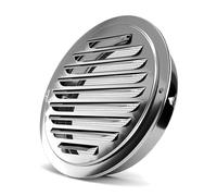 Exutoire mural à nez de bœuf rond，Exutoire mural à Couverture de Grille à persiennes en acier inoxydable 304, Ventilation murale circulaire, résistante aux intempéries, for usage commercial résidentie