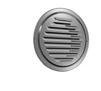 Exutoire mural à nez de bœuf rond,Exutoire mural à Entrée murale de ventilation à conduit plat à 45 °, avec maille, for ventilateurs d'extraction de salle de bains, climatisation, cuisine, camping-car