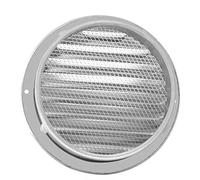 Exutoire mural à nez de bœuf rond，Exutoire mural à Grille de Ventilation murale extérieure en acier inoxydable, Grilles de Ventilation rondes, volets muraux en maille, salle de bains, Grille d'armoire