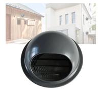 Exutoire mural à nez de bœuf rond，Exutoire mural à Ventilation de sortie de grille d'échappement ronde résistante aux intempéries avec maille d'écran intégrée(Color:Dark gray,Size:180mm)