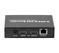 EXVIST H.265 1080P Encodeur vidéo HDMI avec Boucle, encodeur HDMI vers RTMP avec Emplacement pour Carte SD Max.128G, DDNS HTTP RTMP RTSP TS UDP pour IPTV Live Streaming sur Youtube Facebook Vimeo