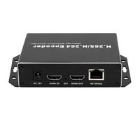 EXVIST H.265 1080P PoE HDMI Encodeur vidéo avec Boucle, encodeur HDMI pour vidéosurveillance, Streaming en Direct sur Youtube avec Fente pour Carte SD Max.128G, HTTP RTMP Compatible with NVR/HK