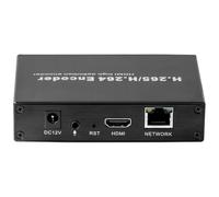 EXVIST H.265 Encodeur vidéo HDMI 1080P HDMI vers RTMP Encodeur W/Fente de Carte SD Max. 128 G DDNS HTTP RTMP RTSP TS UDP Compatible with ONV/HK pour IPTV Live Streaming sur Youtube Facebook