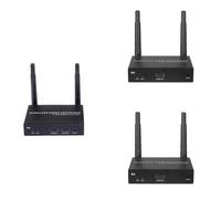 EXVIST Kit d'extension HDMI sans Fil 4K@30FPS avec 2 Récepteurs, Codage H.265, portée de 100 m, Prise en Charge IR, émetteur HDMI sans Fil pour PC, Ordinateur Portable, PS4, Youtube, HDTV