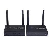 EXVIST Récepteur émetteur d'extension sans Fil HDMI de Base 4K avec Sortie en Boucle HDMI, jusqu'à 656 Pieds, Transmission de vidéo Depuis Un Youtube, PS4 vers Un téléviseur HD ou Un projecteur, etc.